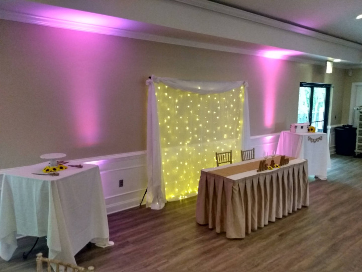 wedding uplighting venue